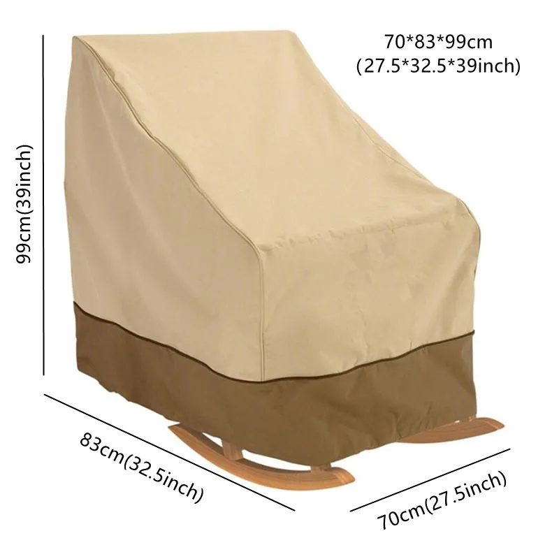 Водонепроницаемый чехол для стула патио уличного кресла-качалки 210D защита от