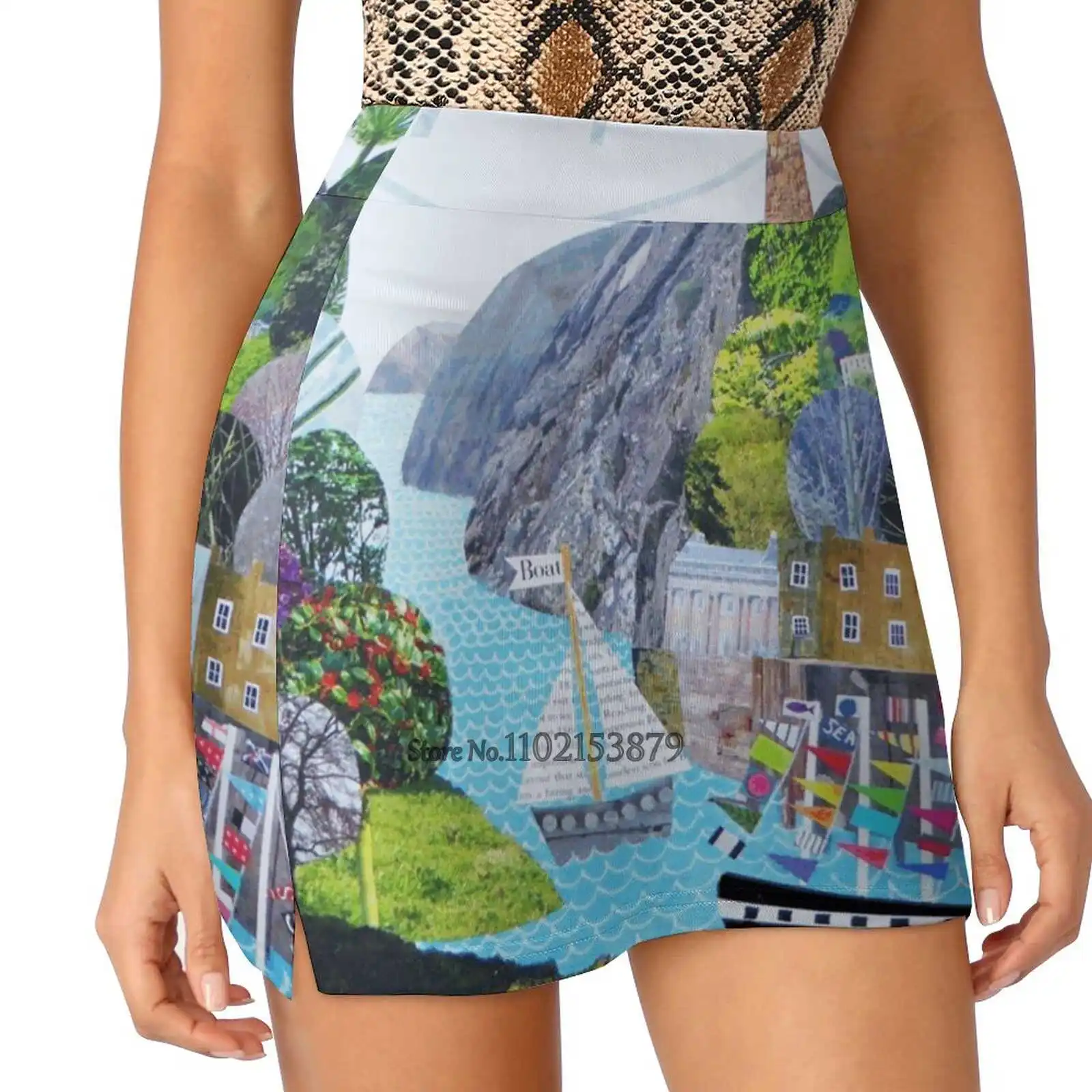 Флаги A Flyin Летние женские шорты Юбка 2 в 1 для фитнеса йоги теннисные юбки Brunel Gorge