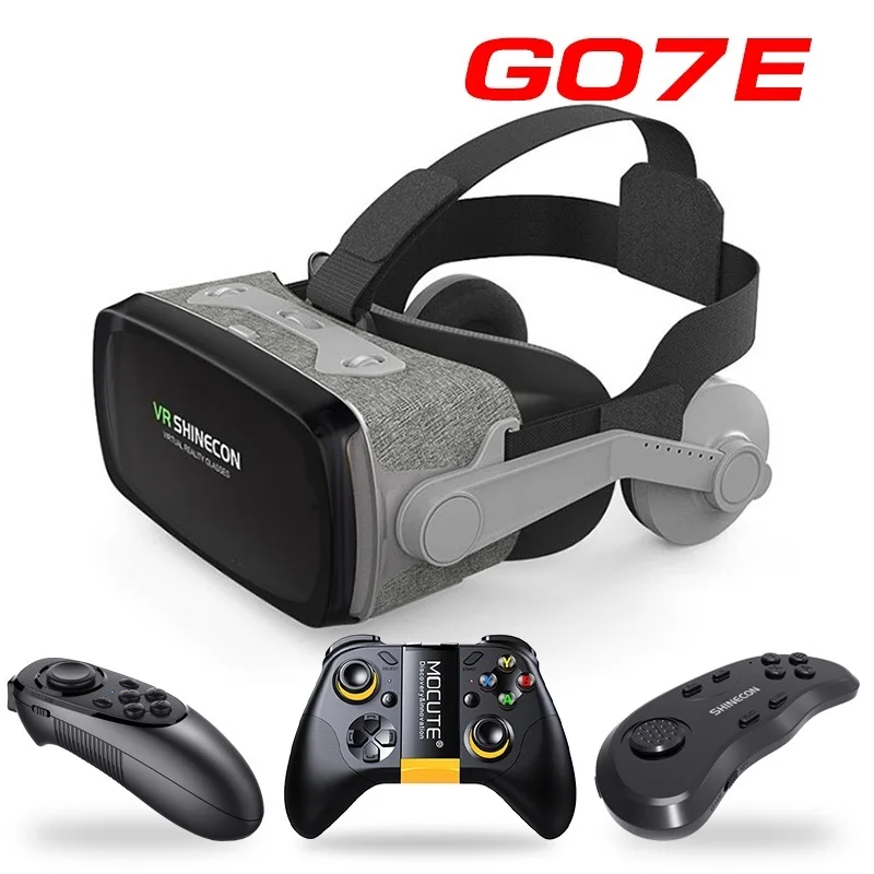 

New Game Lovers VR Shinecon Virtual Reality 3D Glasses Goggle Cardboard Headset Box for 4.7-6.53 Inch Smartphone