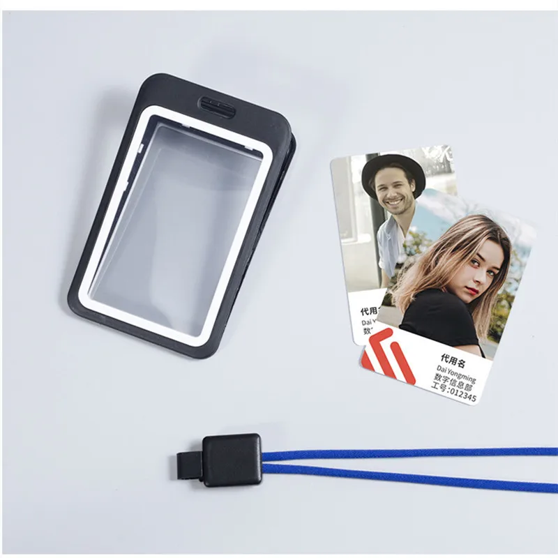 Держатель для удостоверения личности аксессуар из твердого пластика с ремешком