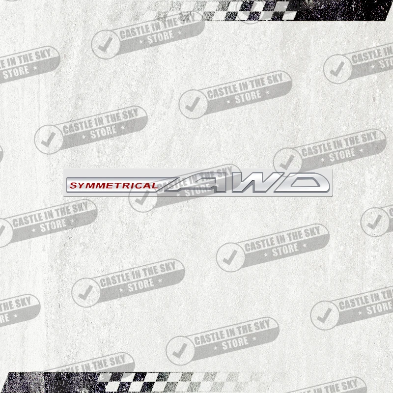 3D Автомобильная наклейка симметричная AWD 4WD эмблема металлическая задняя наклейка для Forester Impreza Outback Legacy BRZ XV Tribeca WRX