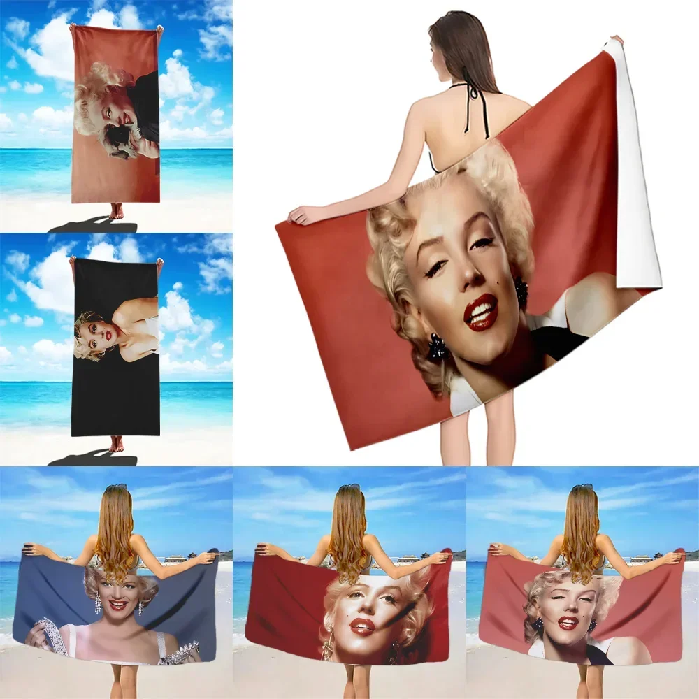 M-Marilyn Monroe Пляжное полотенце из микрофибры без песка Быстросохнущие мягкие