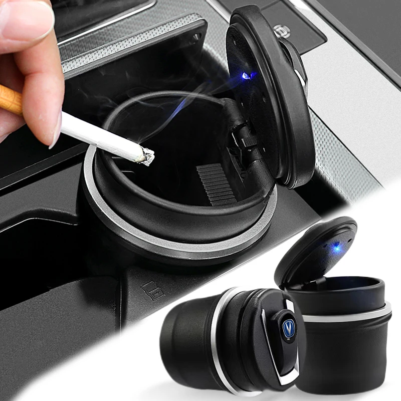 

1pcs Portable LED Light Smoke Car Ashtray Car Accessories for Lada 2105 VESTA Niva 4x4 Parachoque Priora Granta Vaz Samara 2110