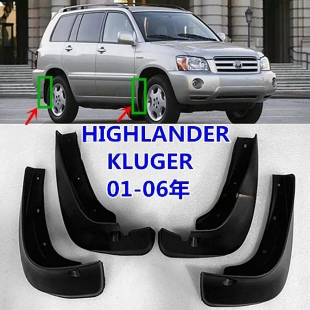 Передние и задние Автомобильные Брызговики для Toyota Highlander 2001-2006