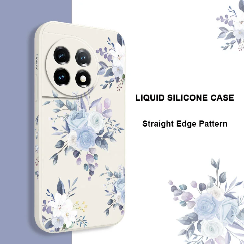 Ruddy Roses чехол для телефона Oneplus 11 11R 10 10R 10T 9R 9RT 9 8T 8 7 7T Pro 5G из жидкого силикона