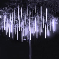 outdoor 3050cm christmas led meteor shower fairy string lights for party wedding garland xmas tree garden patio home decoration