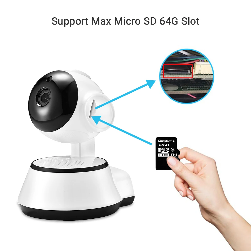 Мини-видеоняня Hamrolte V380 Pro с поддержкой Wi-Fi 1080P |