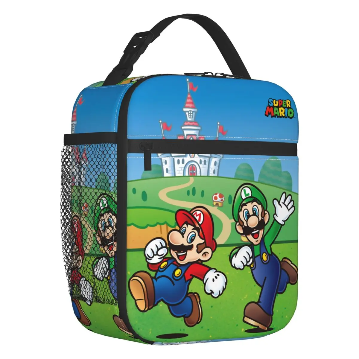 Фото Термосумки для обедов Custom M-Marioes Video Game Brothers Friends, изолированные, для кемпинга и путешествий, портативные, унисекс №1