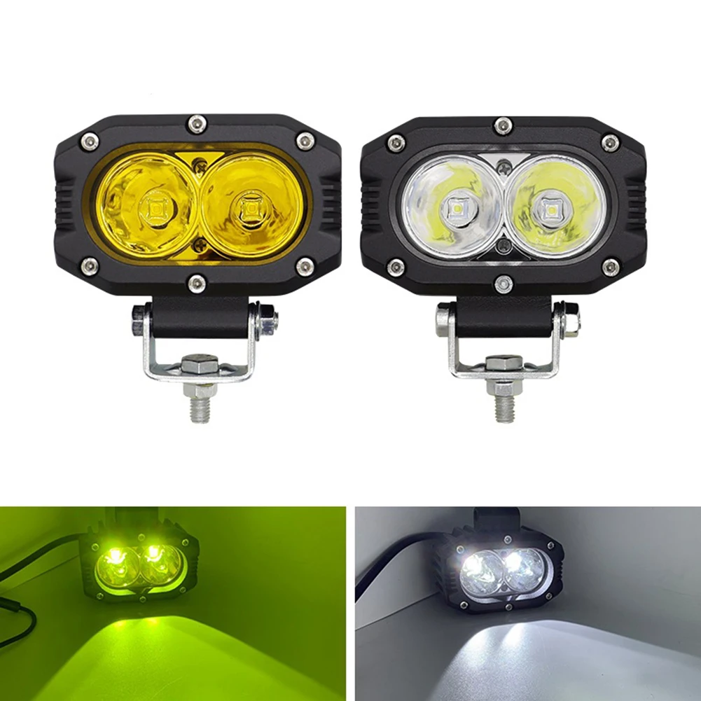 

Car LED Worklight 40W Offroad Work Light Bar Auto Light 2 LED Fog Lamp Off Road Tractor Truck Spotlight 6500K White/4000K Yellow
