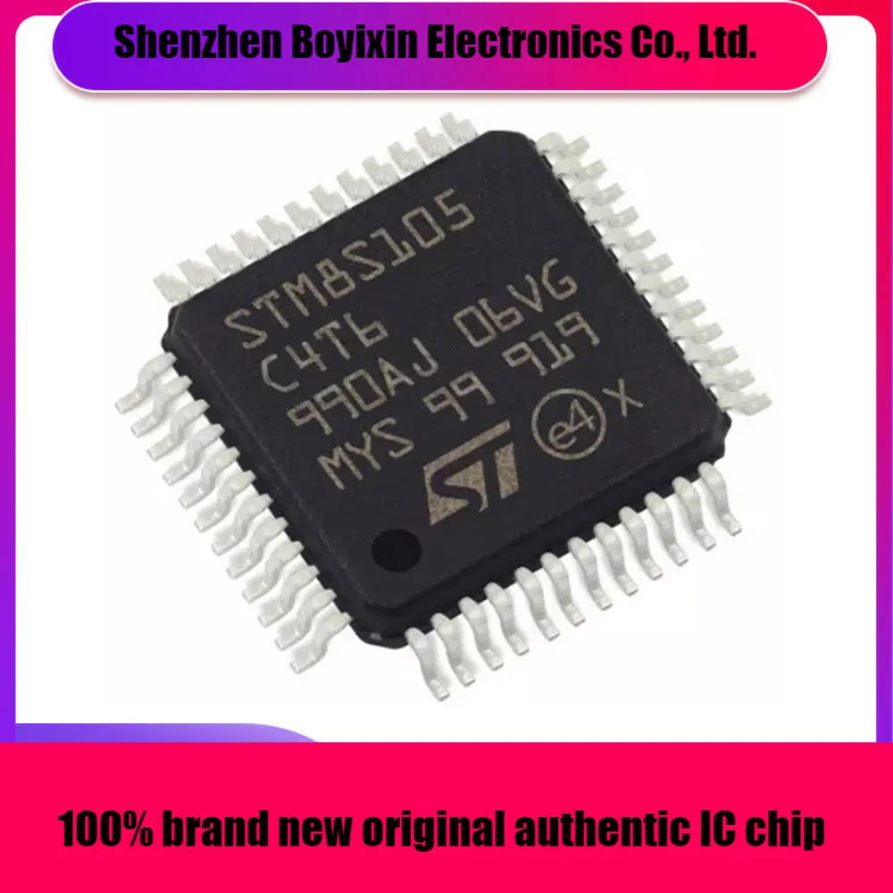 

STM8S105C4T6 STM8S105C4 STM8S105C STM8S105 STM8S STM8 STM IC MCU Chip LQFP-48