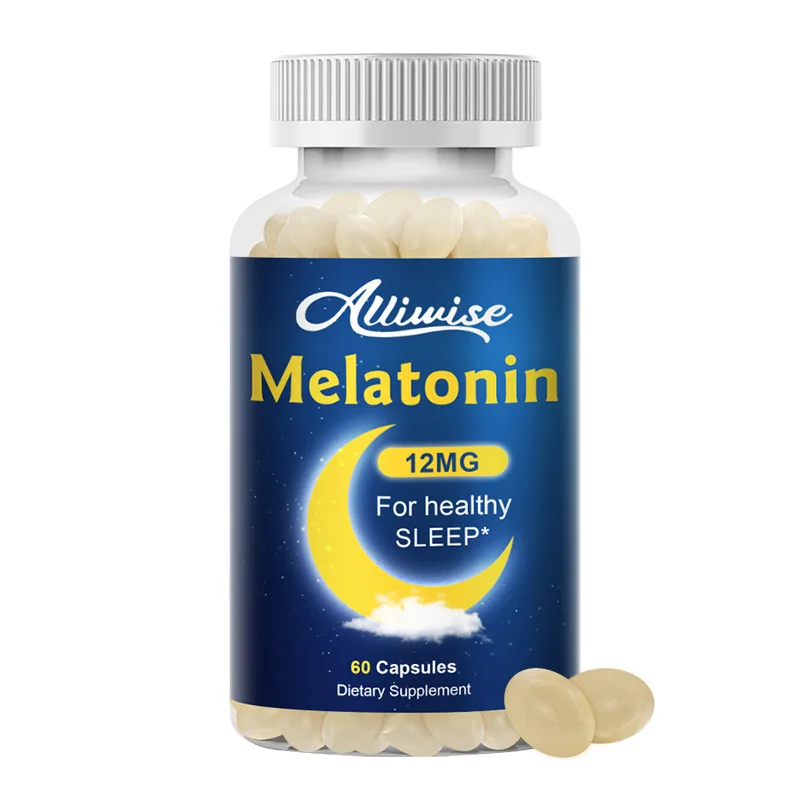 

Alliwise Melatonin Anxiety Stress Relief Help Deep Sleep Save Relieve Insomnia for Audlt Middle-aged Elderly Healthy Sleep Time