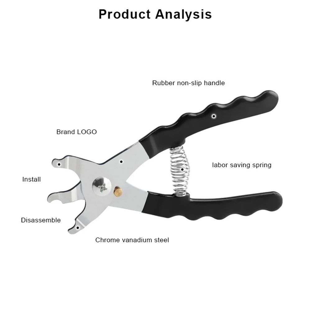 

Portable MTB Bike Chain Quick Release Pliers Lightweight Repair Tool Mountain Bike Chain Buckle Open Close Clamp