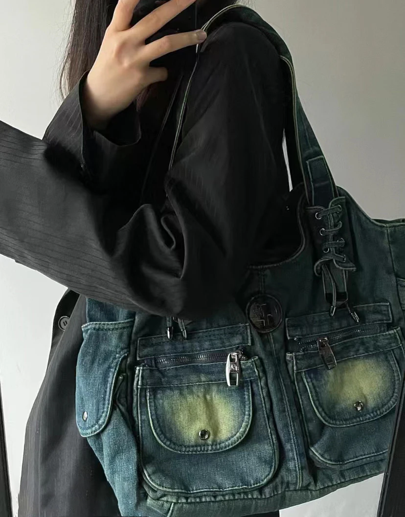 Женская сумка через плечо из ковбойской кожи