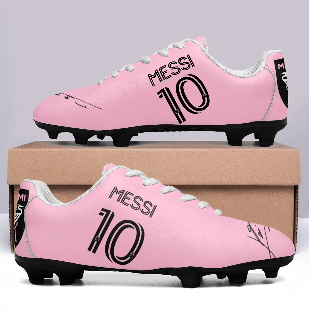 Inter Soccer Football Shoes Miami Messi No 10 Argentina Cust