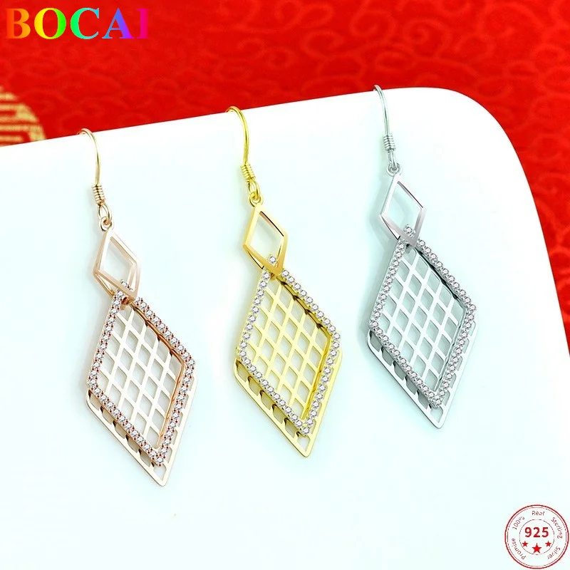 

Серьги-капельки из серебра 2022 пробы с бриллиантами