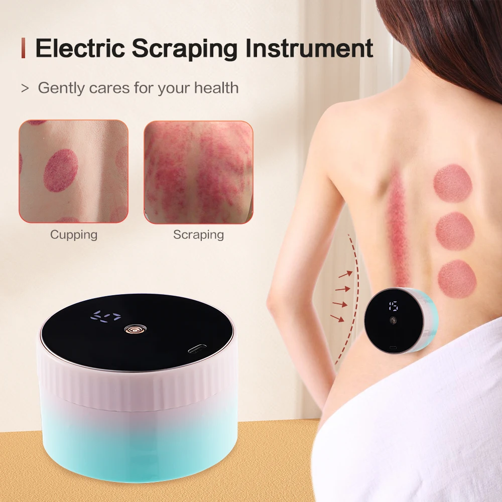 

Medical Chinese Electric Vacuum Cupping Therapy Set Skin Scraping Massage Guasha Wireless Slimming Body Fat Burner Smart Cupping