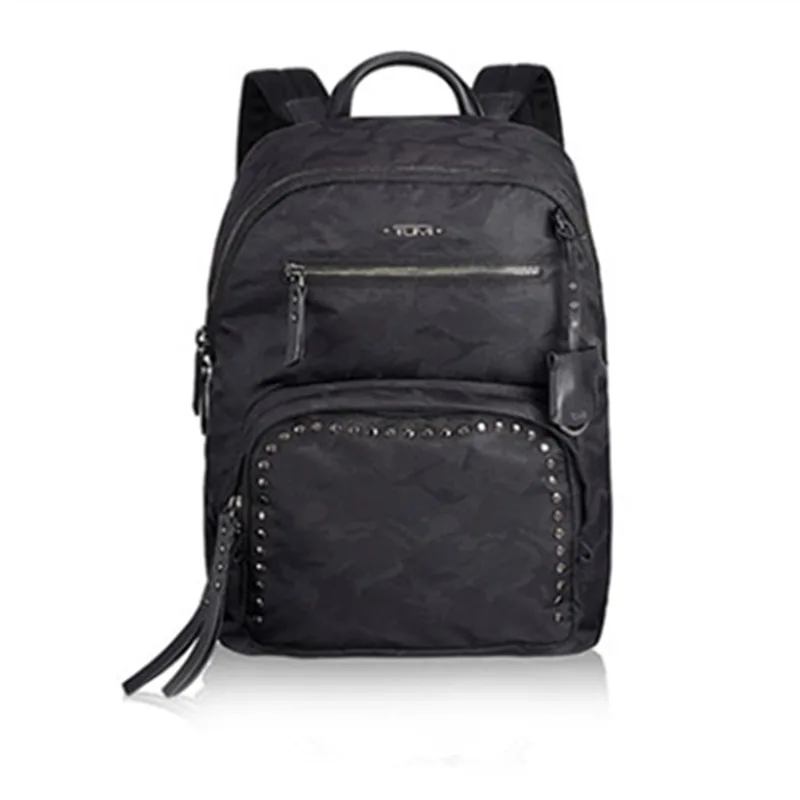 

196336 Ballistic Nylon Fashion Casual Women's Waterproof Rivet Backpack Travel Pouch backpack women