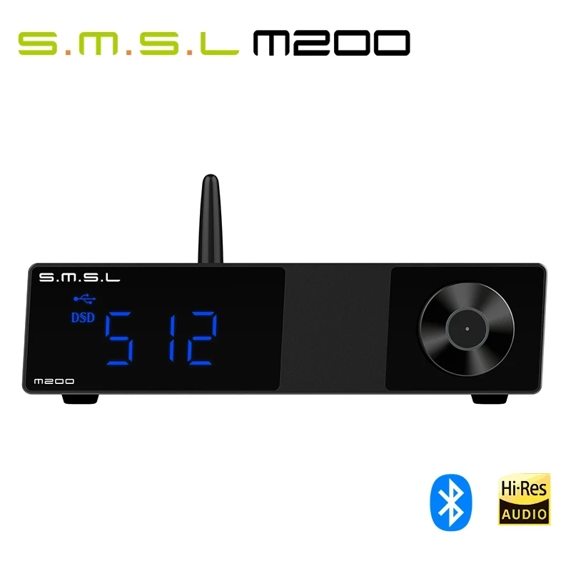 

SMSL M200 AK4497EQ DAC Bluetooth 5.0 Support 32Bit/768KHz DSD512 Decoder with Remote Control