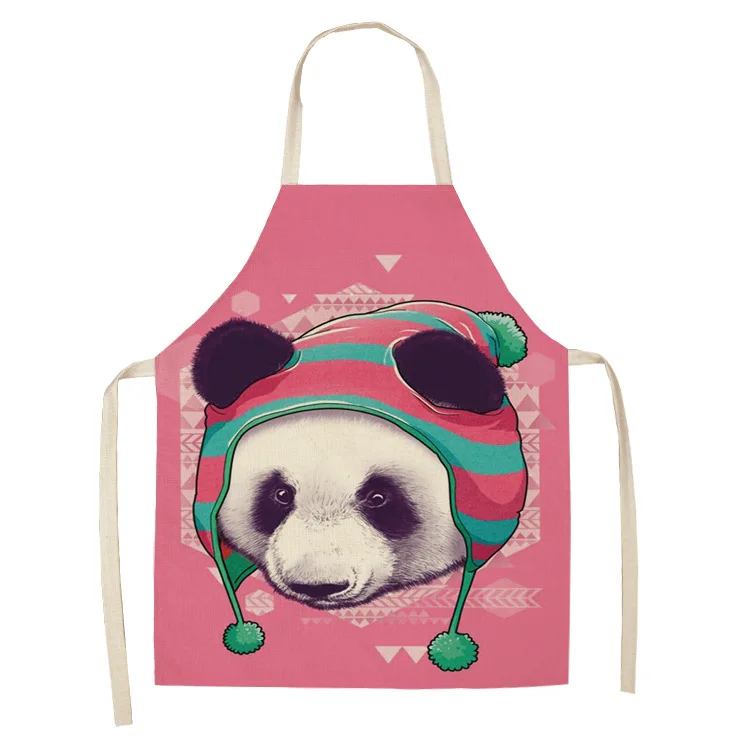 

Фартуки для кухни с милыми животными, пандой, жирафом, женские фартуки для кухни для мужчин, фартуки для кухни, товары для уборки дома, кухни, ...