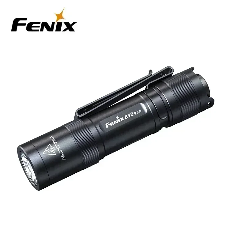 Fenix E12 V3.0 200 люмен портативный фонарик EDC AA с двусторонним зажимом для тела и