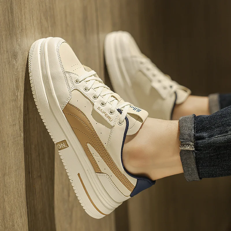 Белые мужские туфли весна 2024 новые модные корейские кроссовки