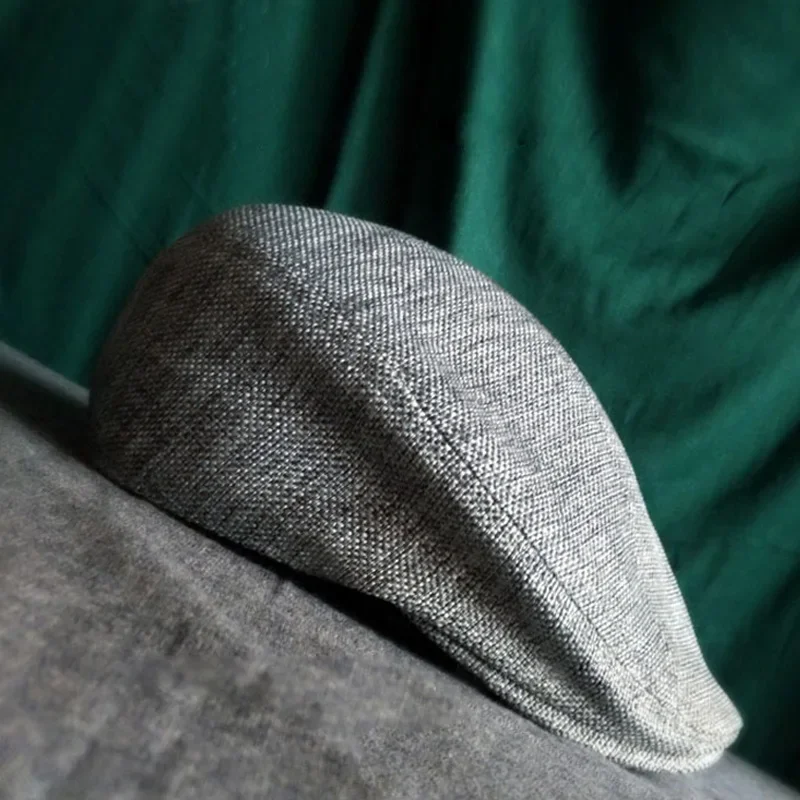 Винтажный мужской берет из хлопка