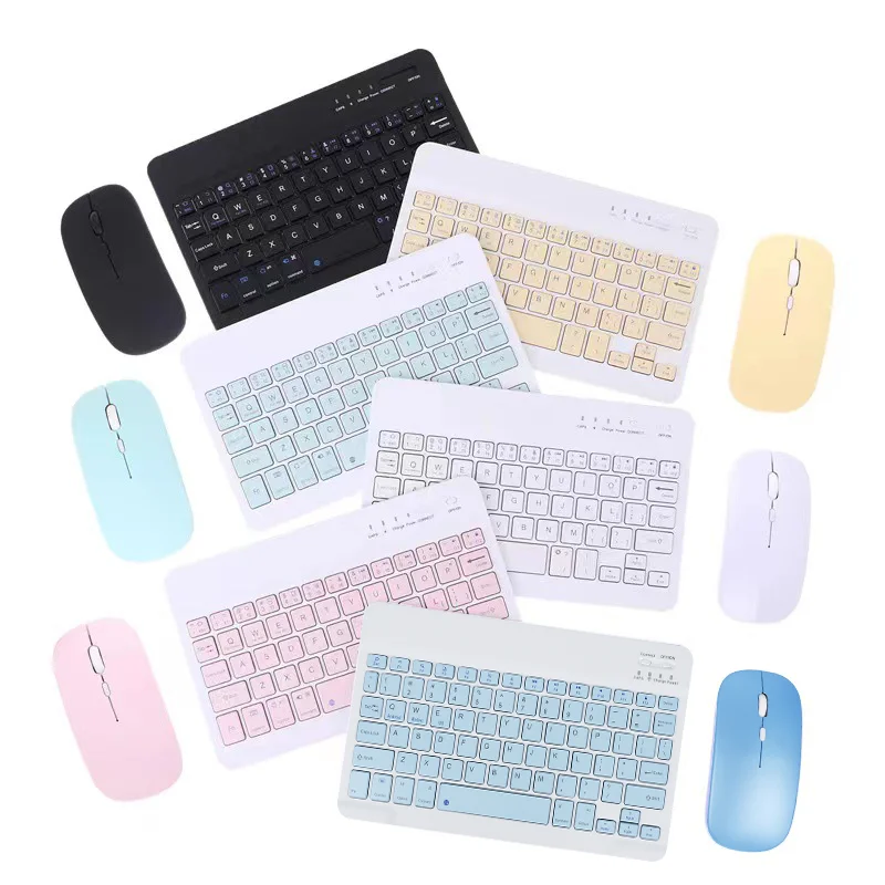 

Mini Bluetooth Keyboard For iPad Slim Silent Rechargeable Wireless Keyboard And Mouse Combo For Laptop Mac Win Android Apple PC