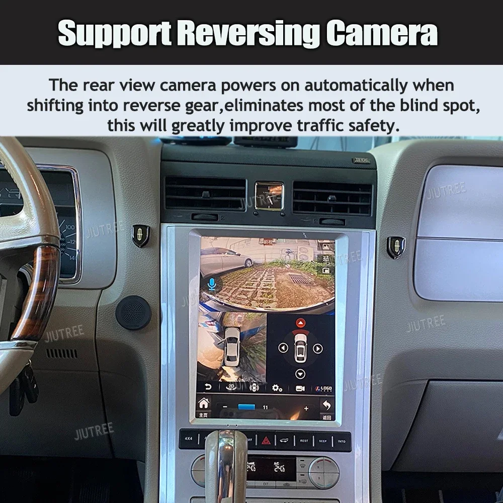 Автомобильный радиоприемник Android 13 12 1-дюймовый экран для Lincoln Navigator 2010-2013 carplay