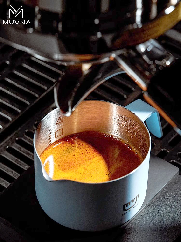 Мерная чашка для кофе эспрессо из нержавеющей стали с ручкой 100 мл