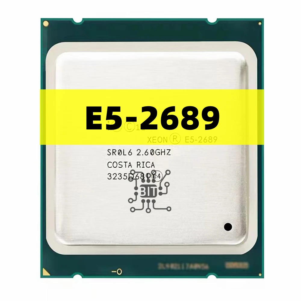 Used Xeon E5-2689 E5 2689 2.6 GHz Eight-Core Sixteen-Thread CPU Processor 20M 115W LGA 2011