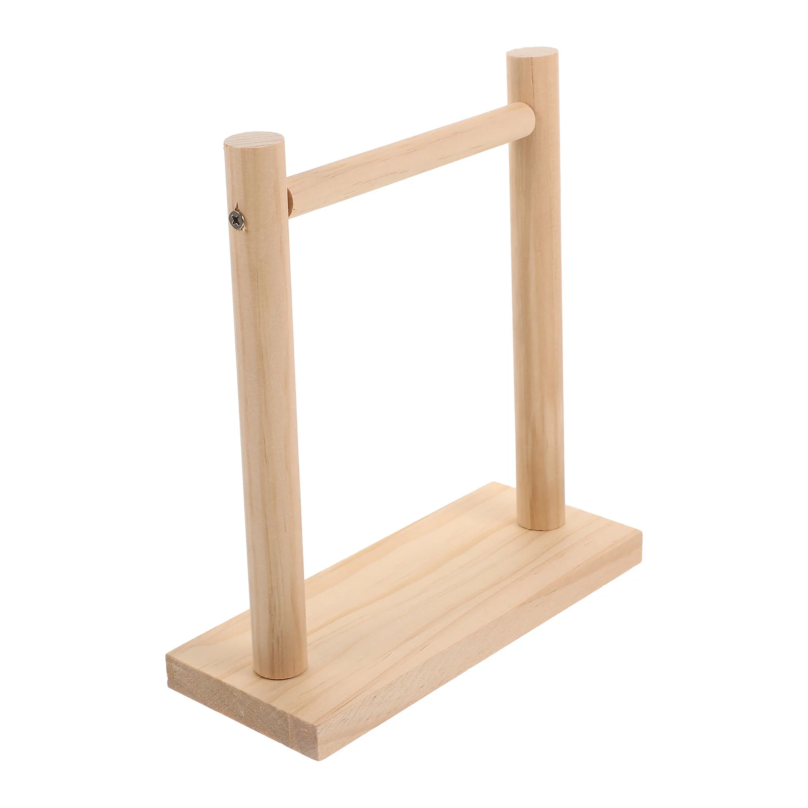 

Bird Stand Parrot Perch Training Cage Toy Toys Wooden Rack Tabletop Rod Cockatiel Play Tearing Wood Standing Base Stable