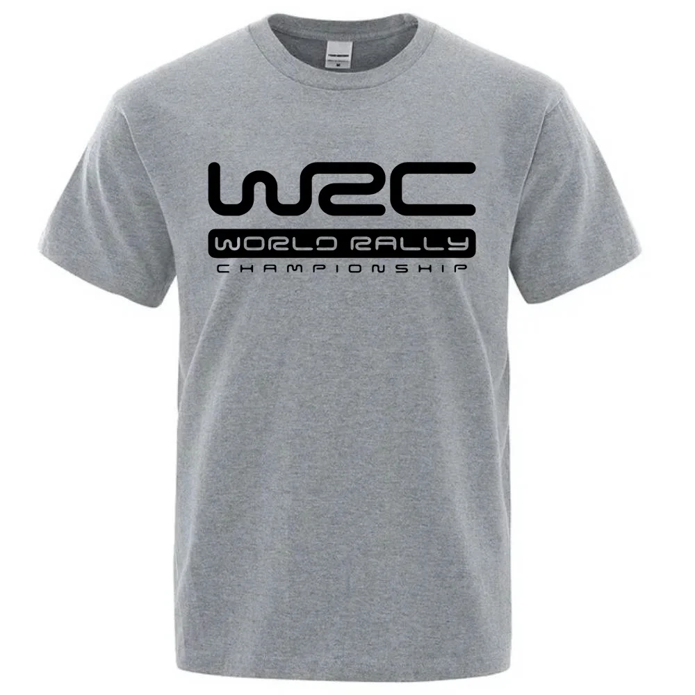 Мужская футболка с коротким рукавом Чемпионат мира по ралли WRC дышащая хлопковая