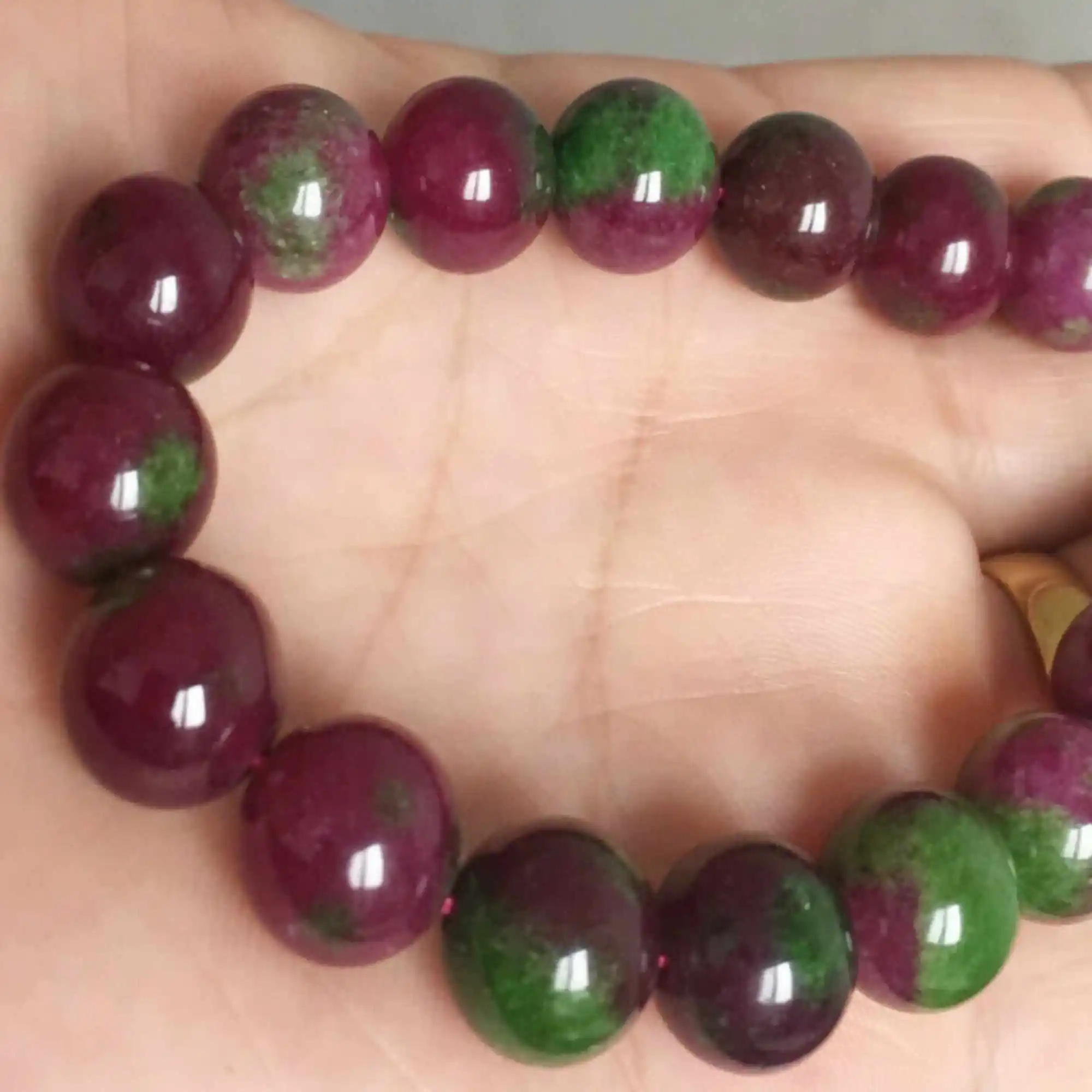 

12mm Natural round spodumene gemstone beads Bracelet Elegant Lucky Bohemia National Style Taseel Bless Dark Matter Wristband