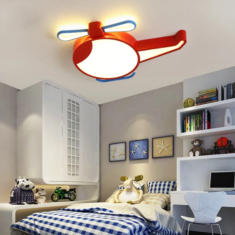 

Modern children's room ceiling lamp plane boy bedroom creative personality American room lamp kindergarten cartoon lamp