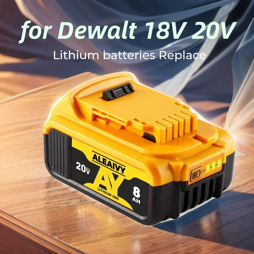 ALEAIVY аккумулятор для Dewalt 18V20V 8ah электроинструменты перезаряжаемые аксессуары