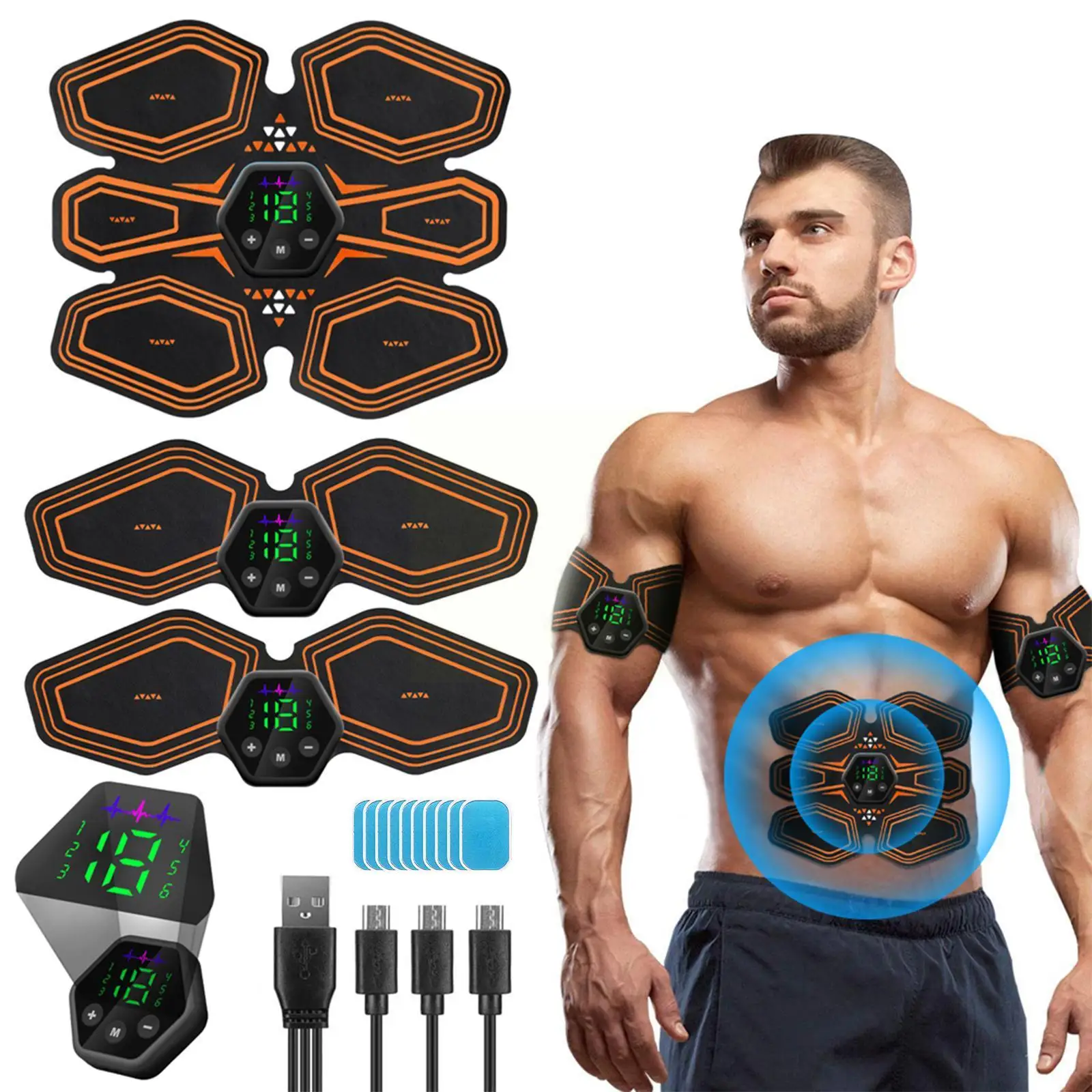 

Body Slimming Massager EMS Wireless Muscle Stimulator Stickers Weight Fitness Smart Training Loss Trainer Electric Abdomina Z2S8