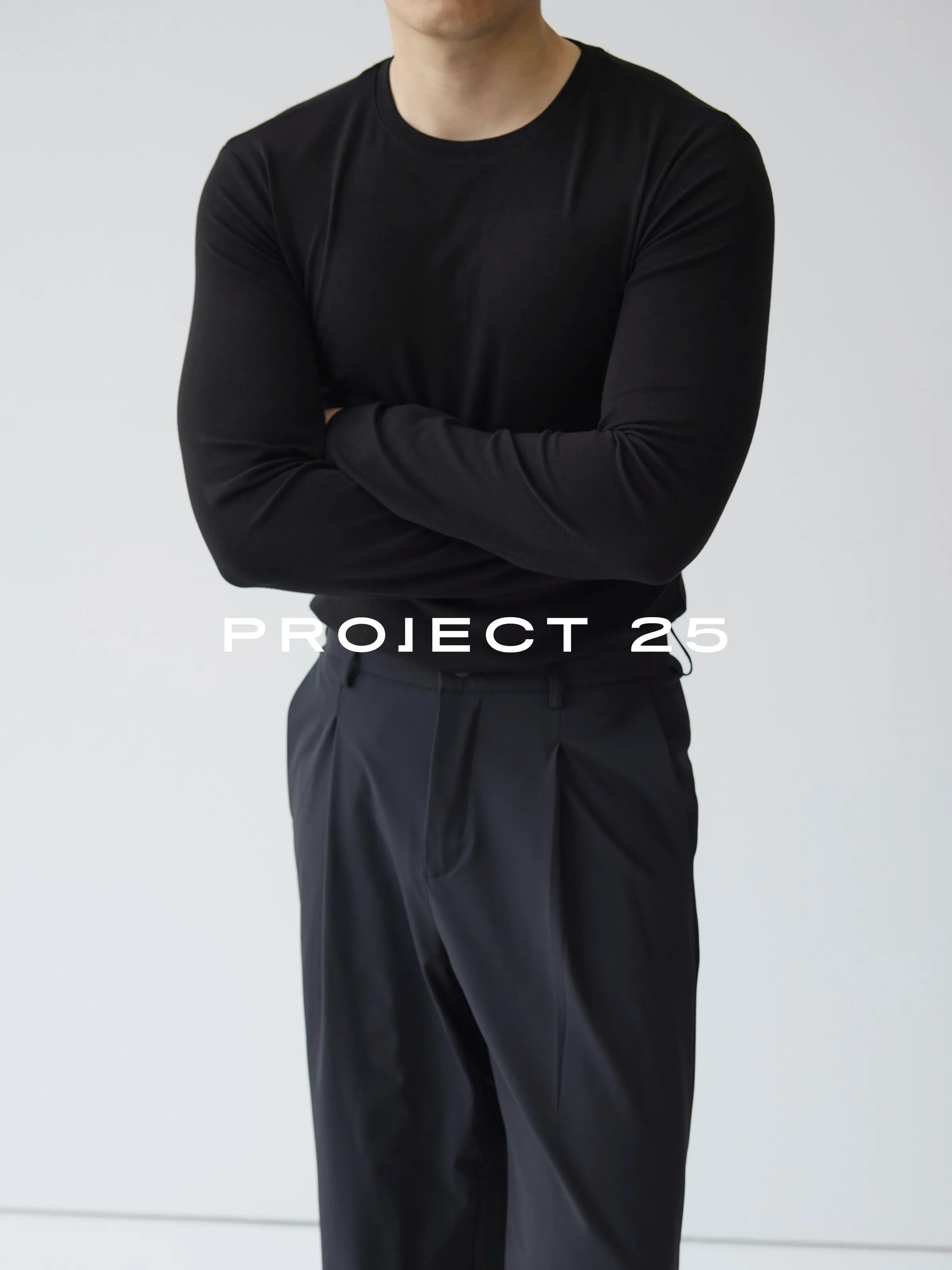 Фото Мужская футболка PROJECT 25 с длинным рукавом, облегающего кроя, с добавлением лайкры ®   Антибактериальный базовый слой 5A, высокоэластичный и нежный для кожи №1