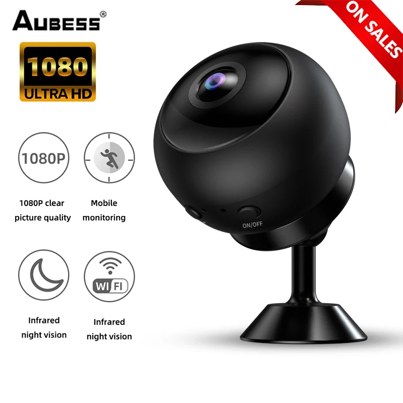 

Мини-камера видеонаблюдения, 1080P, с Wi-Fi