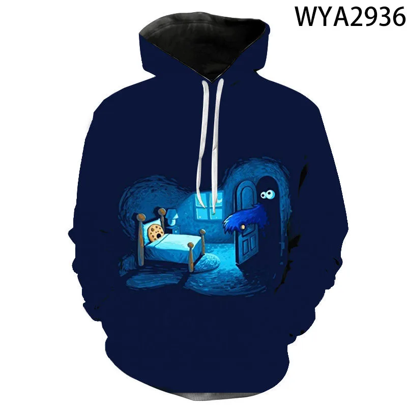 

Fashion Casual Boy Girl Kids Printed 3D Hoodies Streetwear Cookie Monster Party Men Women Children Sweatshirts Long Sleeve Tops