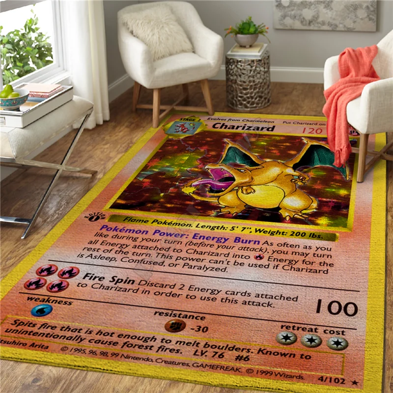 

Anime character introduction Area Rug 3D All Over Printed Non-slip Mat Dining Room Living Room Soft Bedroom Carpet 09