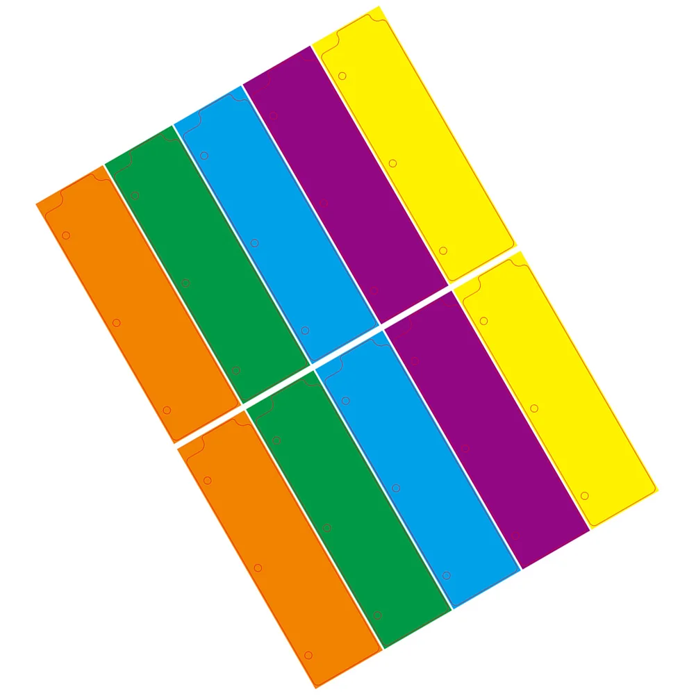 

10 Pcs Reusable Binder Tabs Dividers Plastic Notebook Detachable Mini Notebooks Colored Dividing Line Notepad Markers