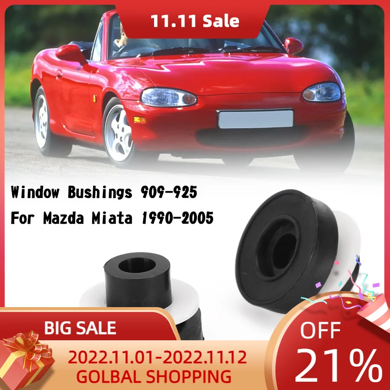 

Artudatech Window Bushings 909-925 For Mazda Miata 1990-2005 Car Accessories