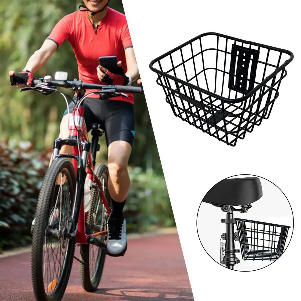 

Bicycle Basket Mountain Bike Basket Durable Spacious Front Bike Basket High Load-bearing Capacity Ideal Replacement for Mountain