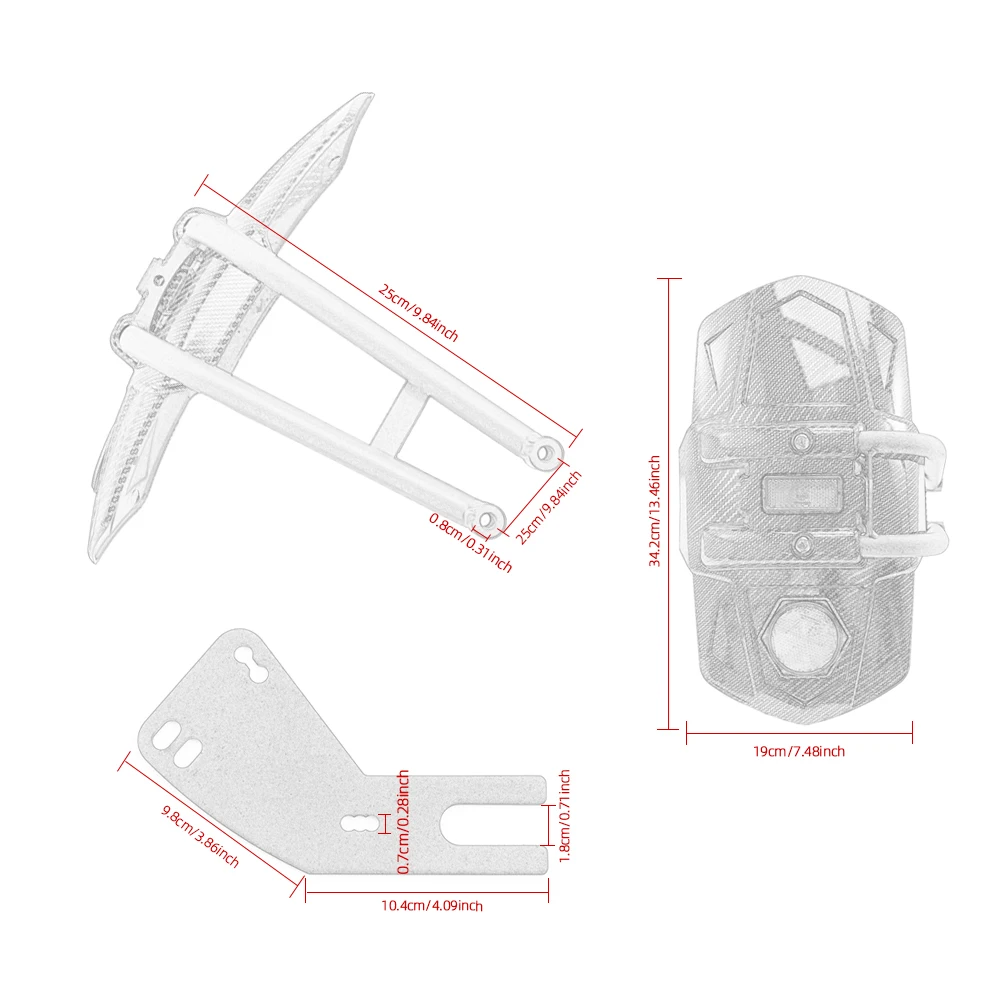 Брызговик для мотоцикла Yamaha Tracer 7 2021 2022 900 700 2016 заднее крыло защита от брызг