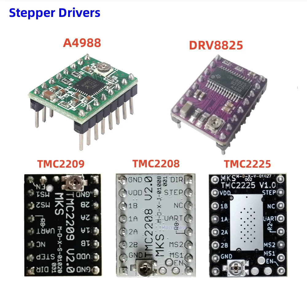 Драйвер шагового двигателя TMC2208 TMC2209 TMC2225 DRV8825 A4988 TMC 2208 2209