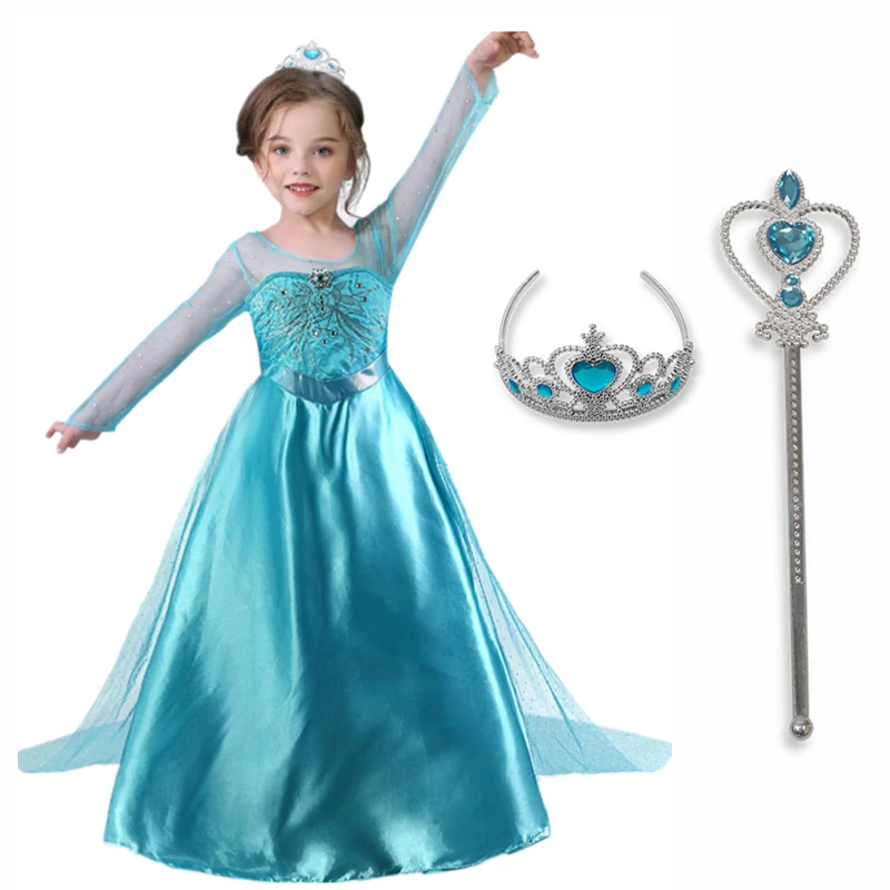 Платье принцессы для девочек Детский карнавальный костюм Детские платья на день