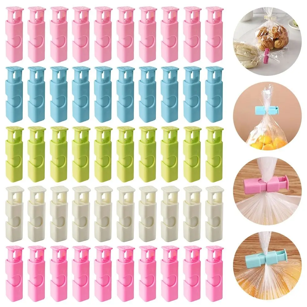 

10PCS Portable Snack Seal Fresh-Keeping Kitchen Accessories Food Preservation Snack Clip Sealer Clamp Sealing Bag Clips