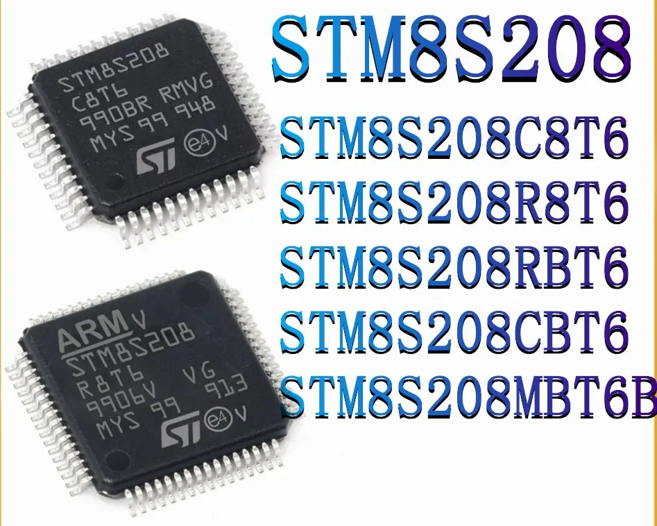 Микроконтроллер STM8S208C8T6 STM8S208R8T6 STM8S208RBT6 STM8S208CBT6 STM8S208MBT6B STM8 24 МГц (микроконтроллер MCU/MPU/SOC) IC chip Микроконтроллер STM8S208C8T6 STM8S208R8T6 STM8S208RBT6 STM8S208CBT6 STM8S208MBT6B STM8 24 МГц (микроконтроллер MCU/MPU/SOC) IC chip