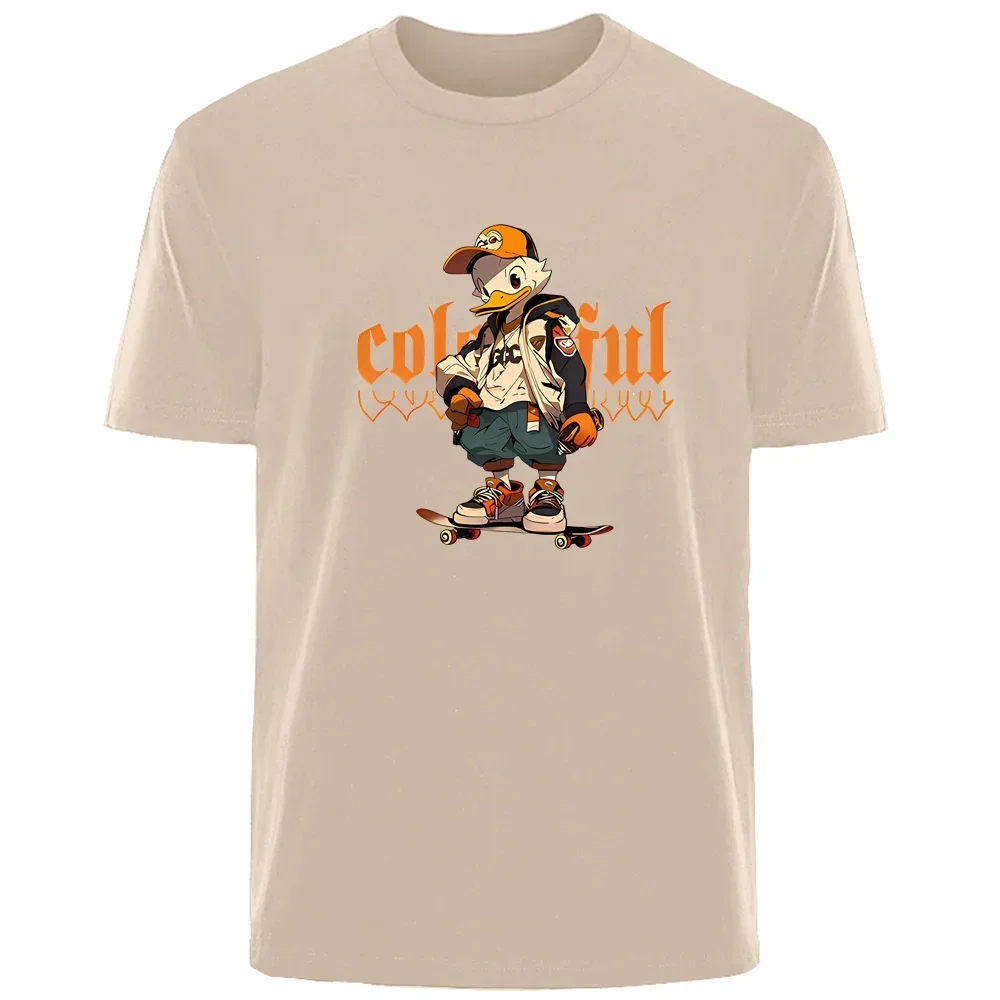 Футболка мужская с принтом утки 100% хлопок на лето