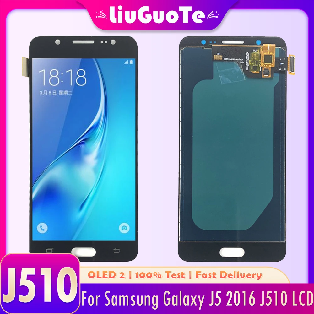 OLED 2 для Samsung Galaxy J5 2016 J510 J510F J510M J510H сенсорный экран дигитайзер ЖК-дисплей LCD |
